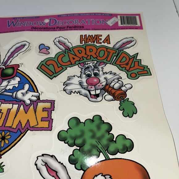 Vintage Classic Clings Window Decorations Happy Easter StaticClings 1997 - Picture 3 of 7